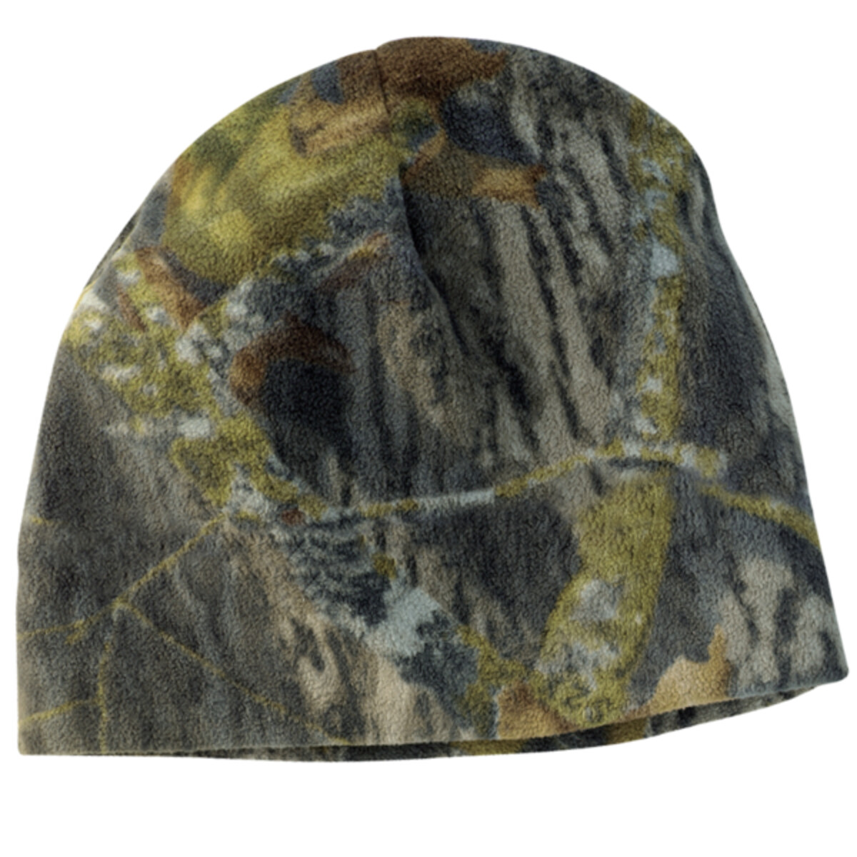 Custom No Minimum Port Authority Camouflage Fleece Beanie C901 Front View