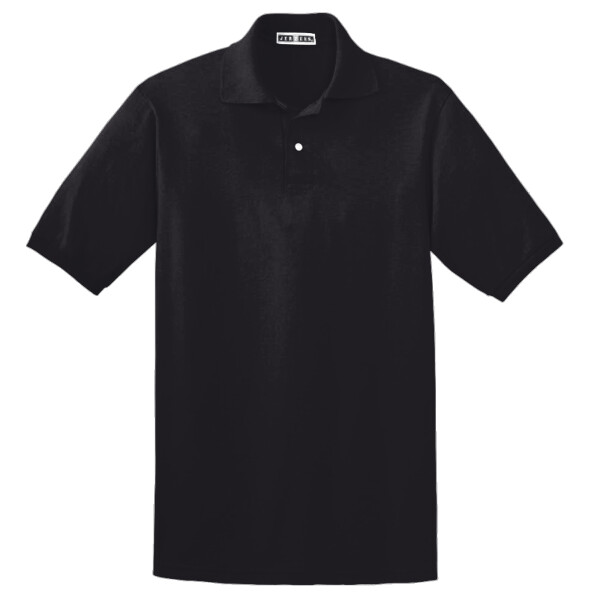 Custom No Minimum Jerzees SpotShield 5.4 oz. Jersey Knit Sport Shirt 437M Front View