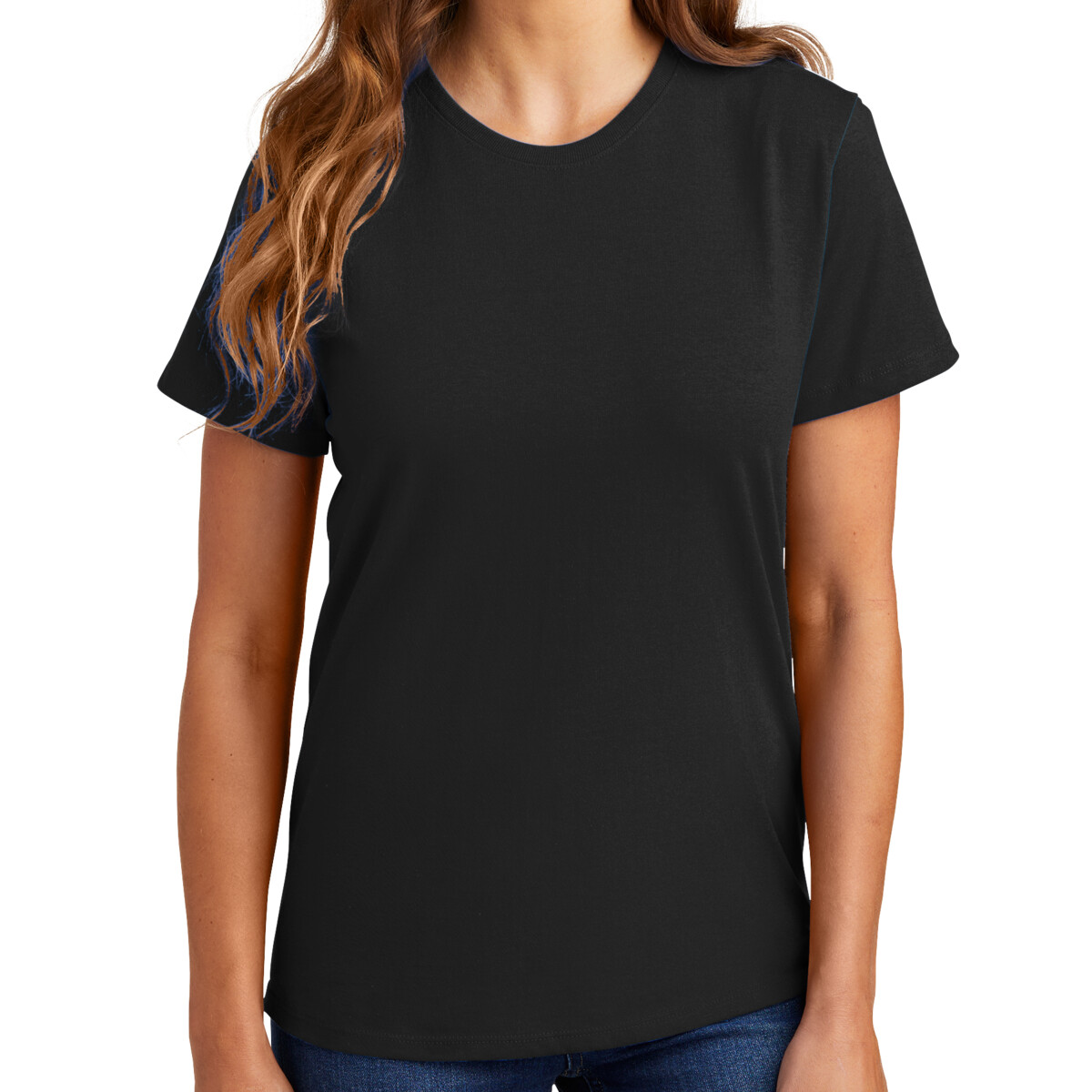 Custom No Minimum Port & Company Ladies Essential Tee LPC61 Front View