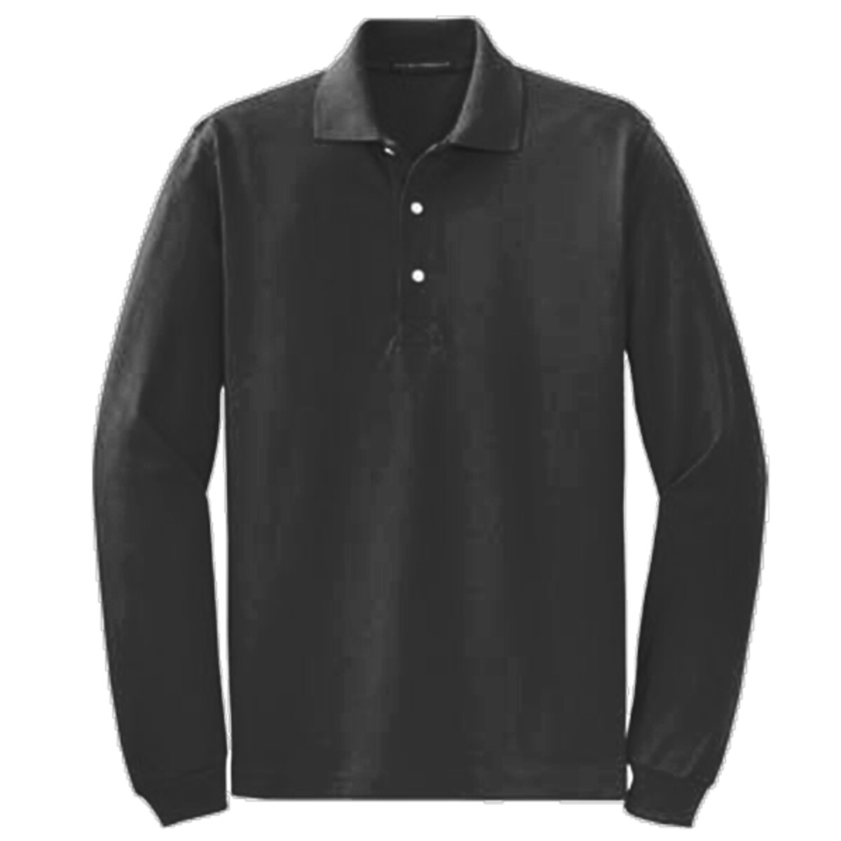 Custom No Minimum Port Authority Rapid Dry Long Sleeve Polo K455LS Front View