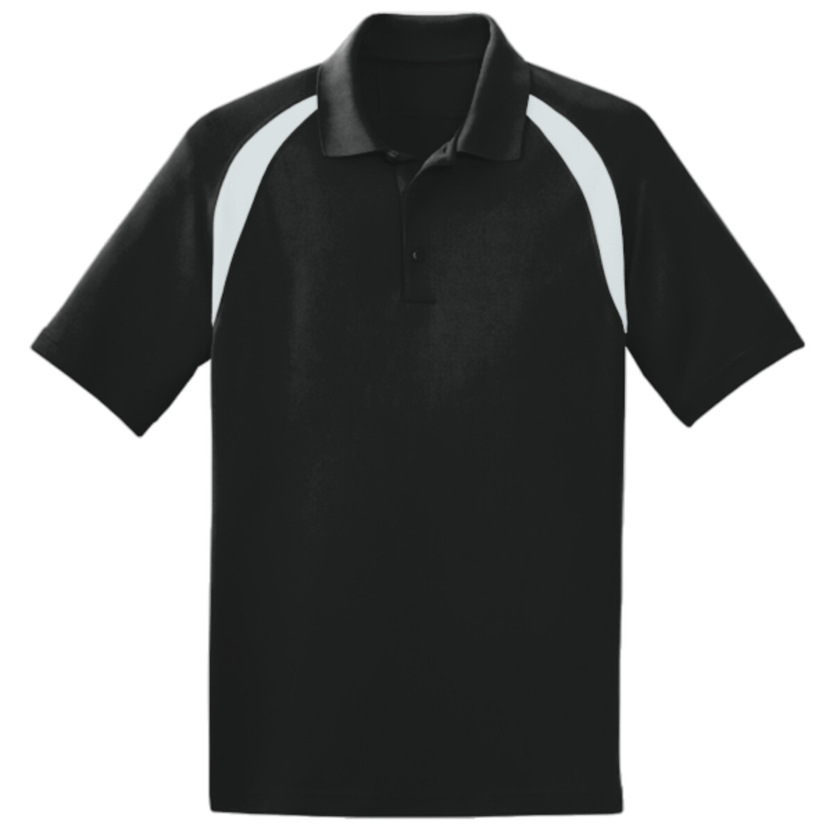 Custom No Minimum Sport-Tek Dry Zone Colorblock Raglan Polo T476 Front View