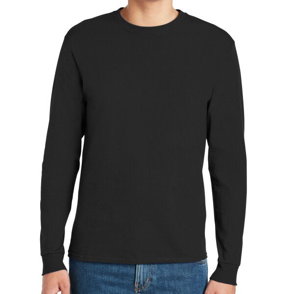 Custom No Minimum Hanes Authentic 100% Cotton Long Sleeve T-Shirt 5586 Front View