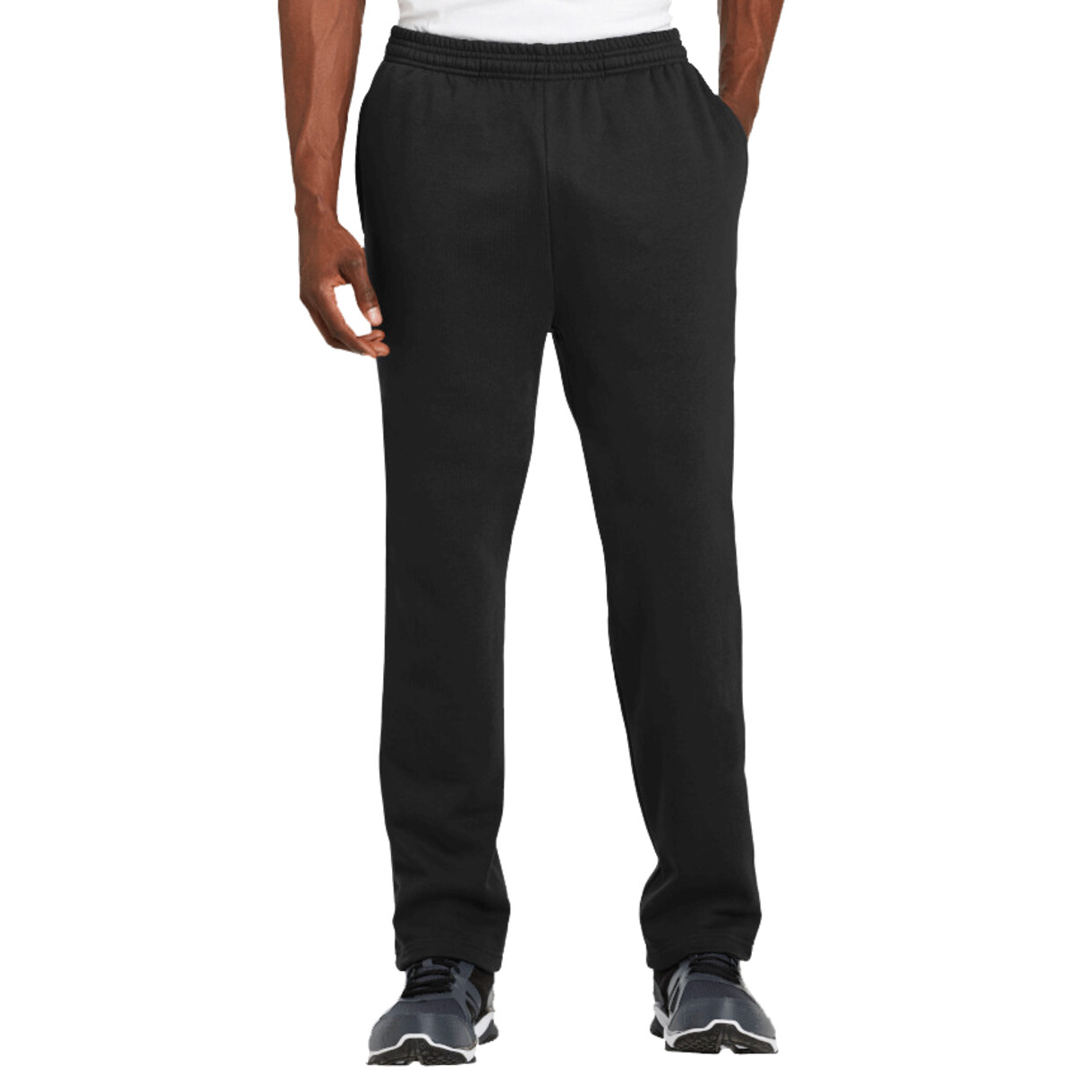 Custom No Minimum Sport-Tek Open Bottom Sweatpant ST257 Front View