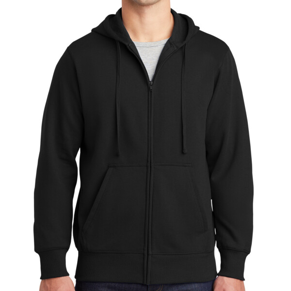 Custom No Minimum Sport-Tek Full Zip Hooded Sweatshirt ST258 Front View