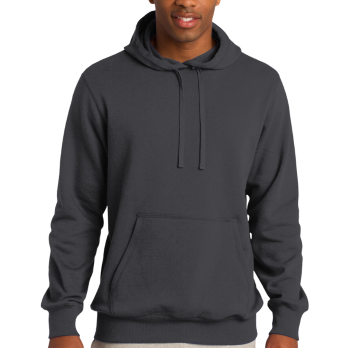 Custom No Minimum Sport-Tek Tall Pullover Hooded Sweatshirt TST254 Front View