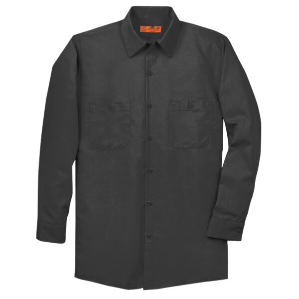 Custom No Minimum Red Kap Long Size Long Sleeve Industrial Work Shirt SP14LONG Front View
