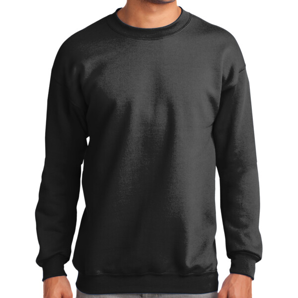 No Minimum Custom Logo Tall Essential Fleece Crewneck Sweatshirt PC90T Front View