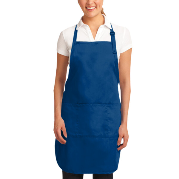 Custom No Minimum Port Authority Easy Care Full Length Apron with Stain Release A703 Front View