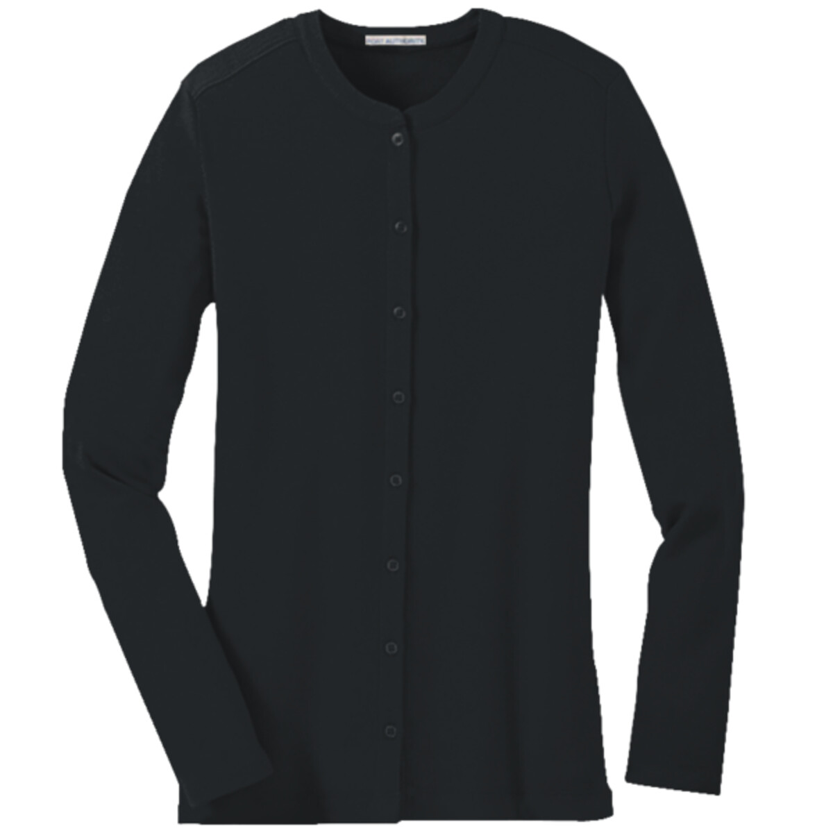 Custom No Minimum Port Authority Ladies Concept Stretch Button Front Cardigan LM1008 Front View