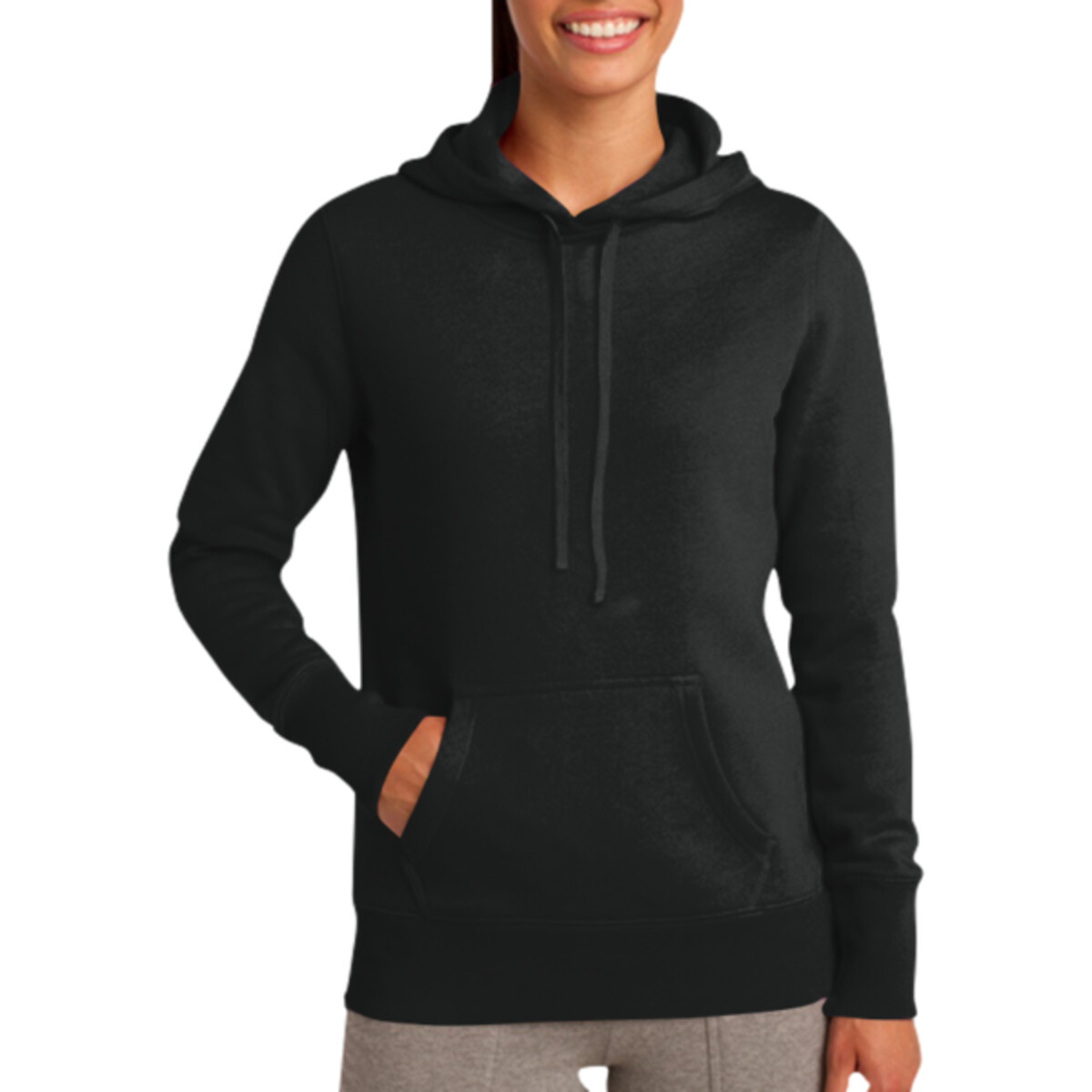 Custom No Minimum Sport-Tek Ladies Pullover Hooded Sweatshirt LST254 Front View