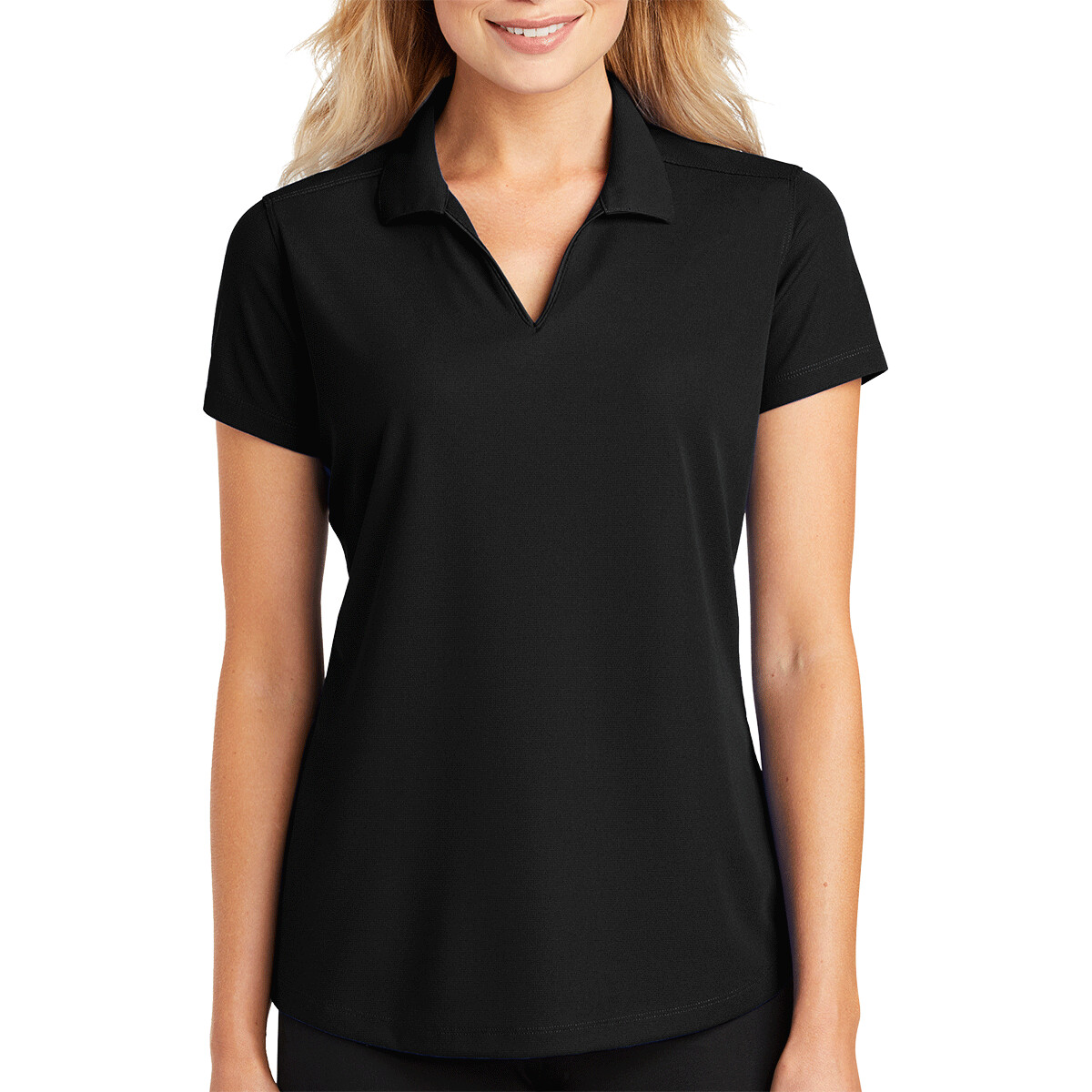 Custom No Minimum Port Authority Ladies Dry Zone Grid Polo L572 Front View