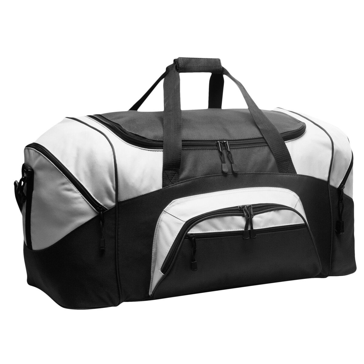 Custom No Minimum Port Authority Standard Colorblock Sport Duffel BG99 Front View
