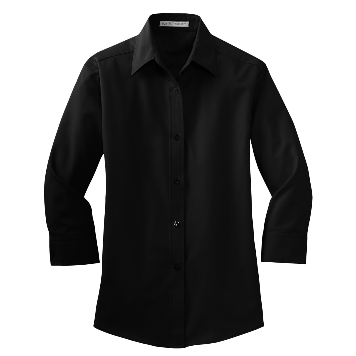 Custom No Minimum Port Authority Ladies 3/4 Sleeve Easy Care Shirt L612 Front View