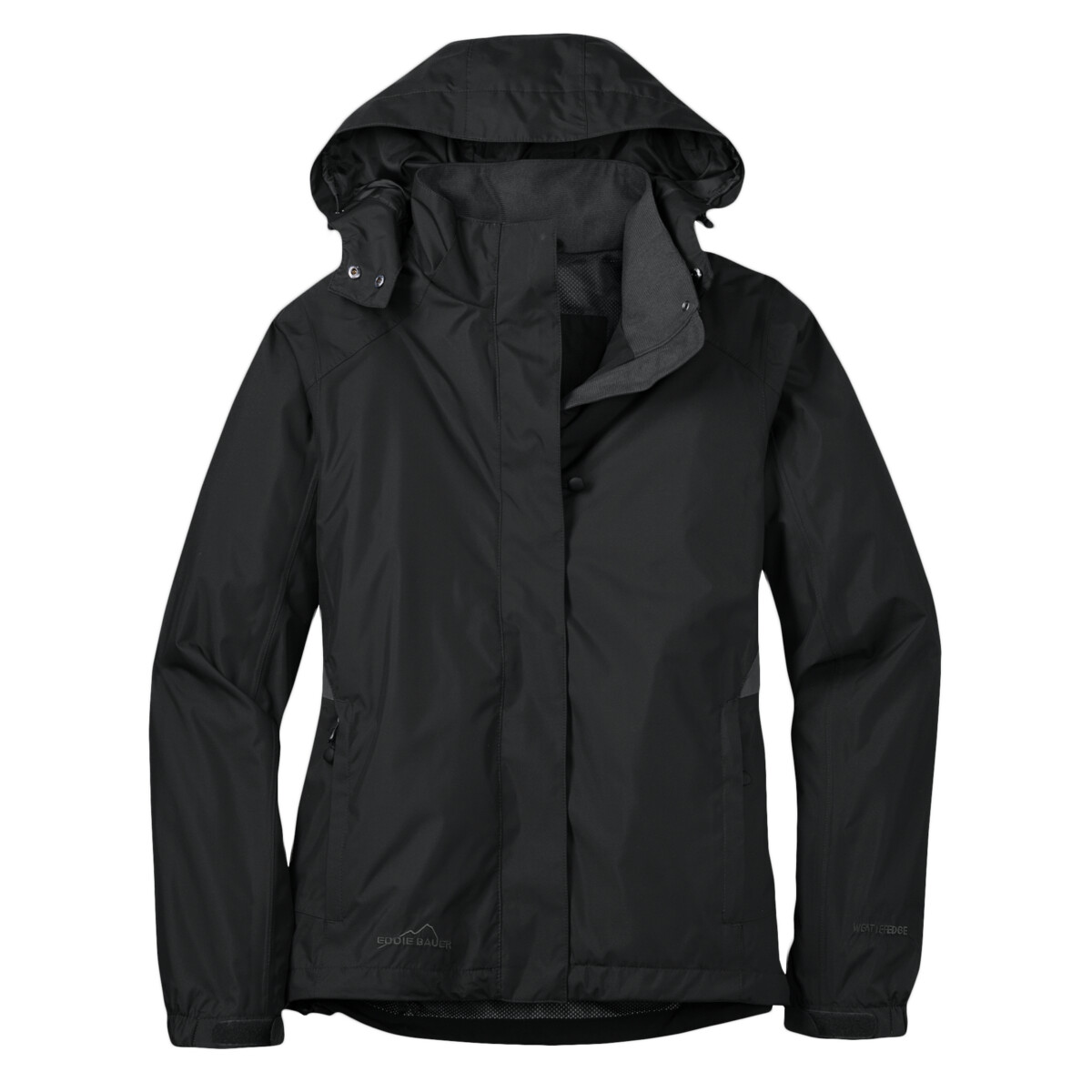 Custom No Minimum Eddie Bauer Ladies Rain Jacket EB551 Front View