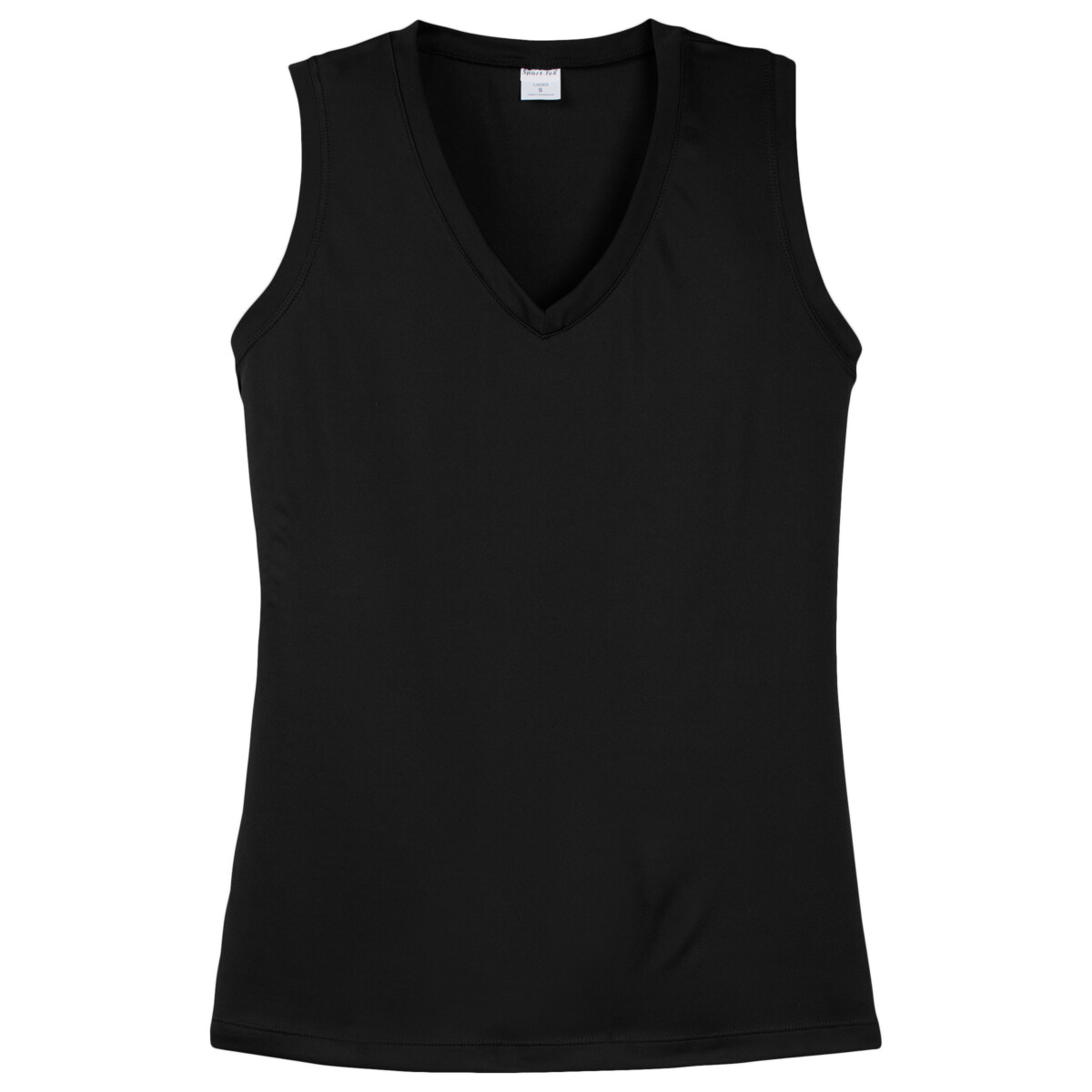 Custom No Minimum Sport-Tek Ladies Sleeveless PosiCharge Competitor V-Neck Tee LST352 Front View