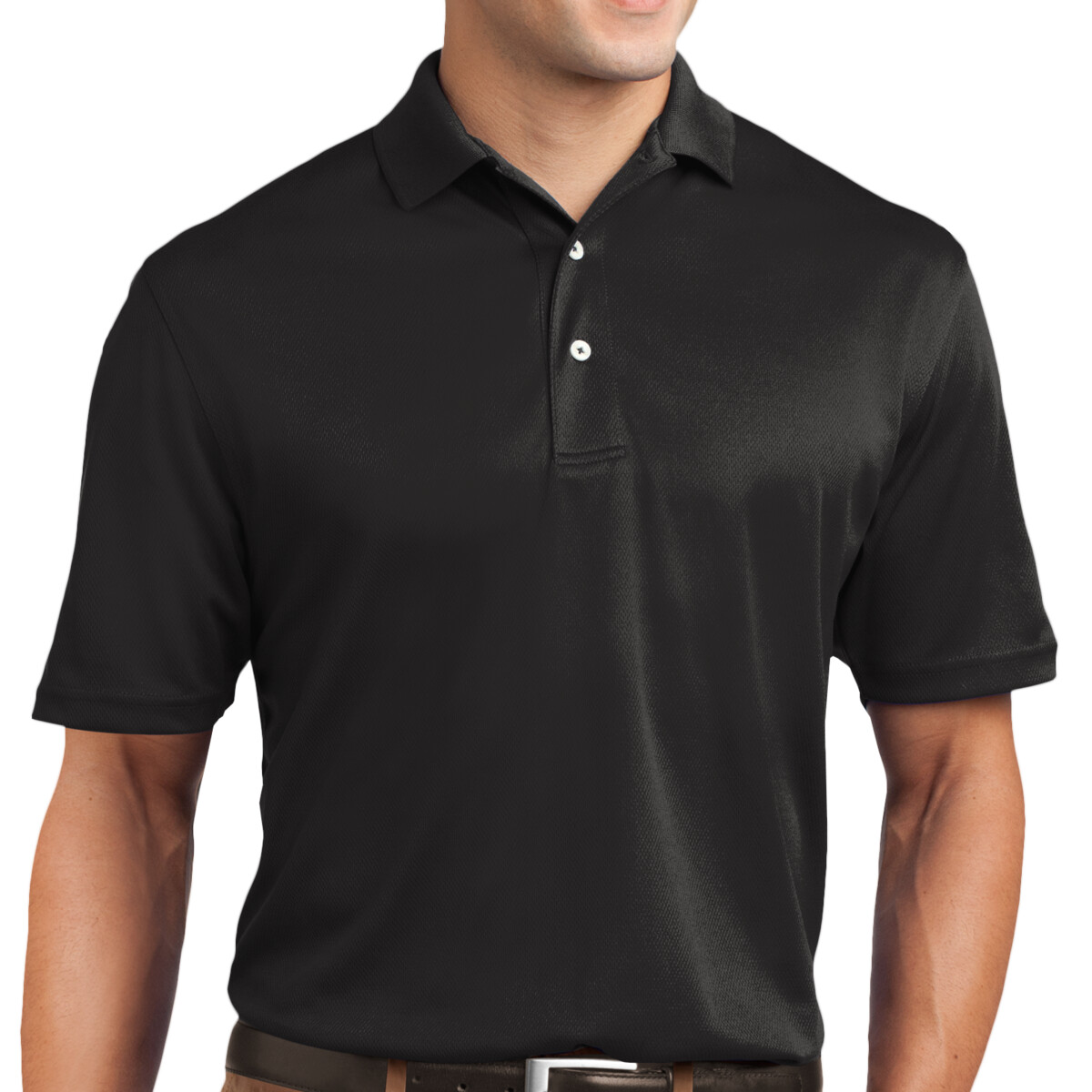 Custom No Minimum Sport-Tek Tall Dri Mesh Polo TK469 Front View