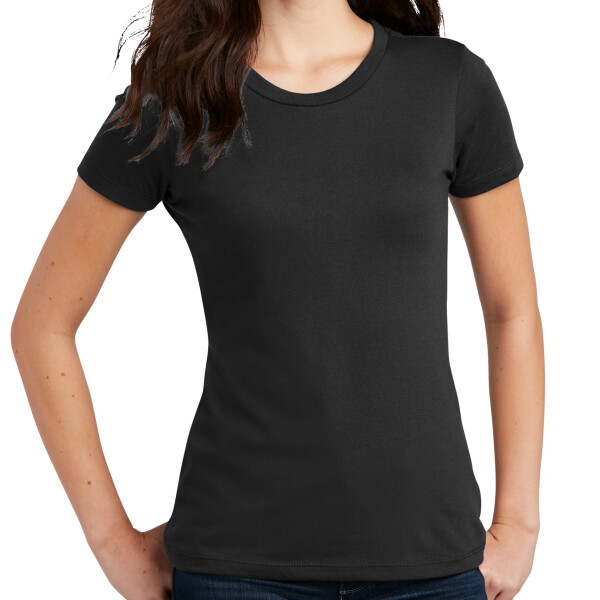 Custom No Minimum District Women's Perfect Blend Tee DM108L Front View