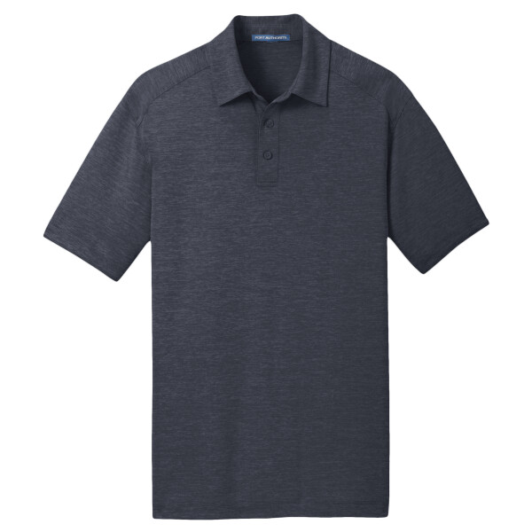 Custom No Minimum Port Authority Digi Heather Performance Polo K574 Front View