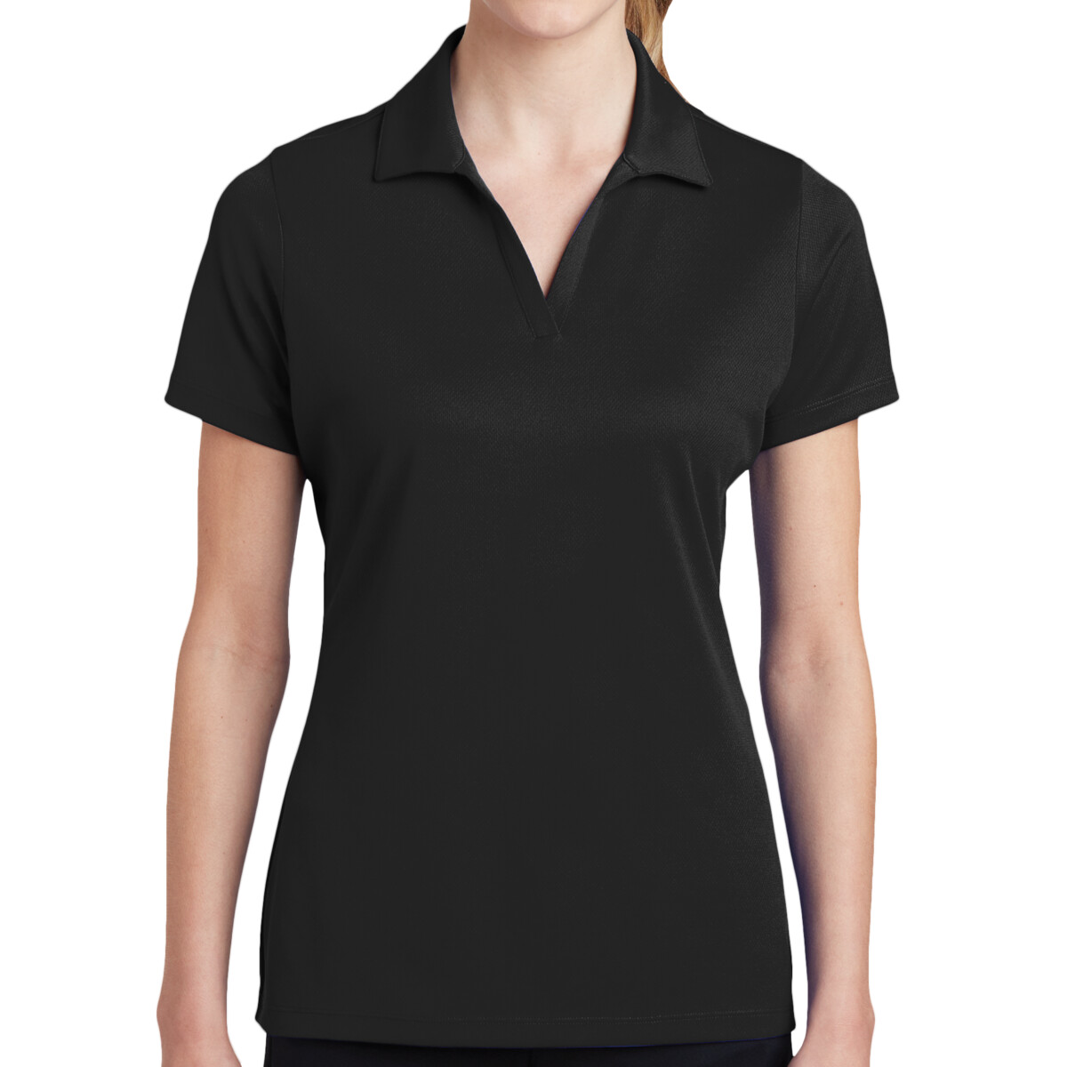 Custom No Minimum Sport-Tek Ladies PosiCharge RacerMesh Polo LST640 Front View