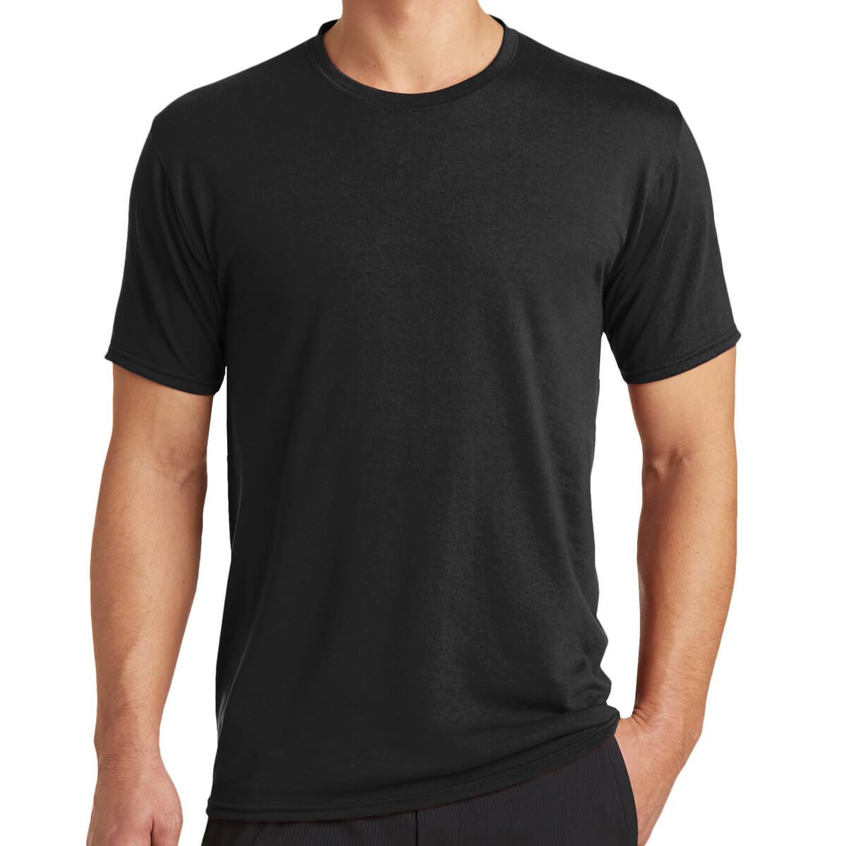 No Minimum Custom Logo Performance Blend Tee PC381 Front View