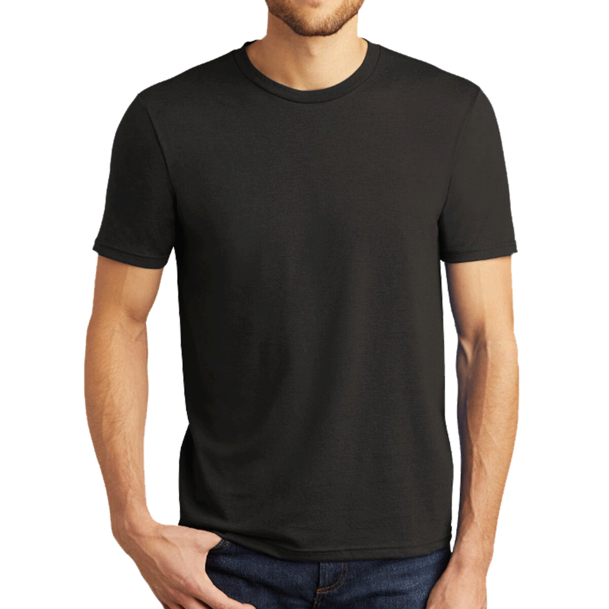 Custom No Minimum District Perfect Tri Tee DM130 Front View