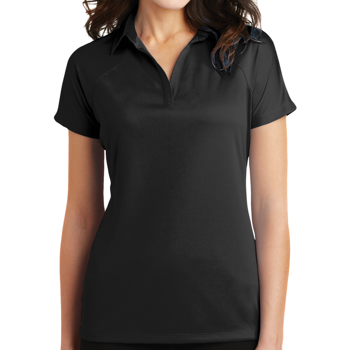 Custom No Minimum Port Authority Ladies Crossover Raglan Polo L575 Front View