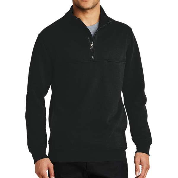Custom 1/2 Zip Job Shirt Front