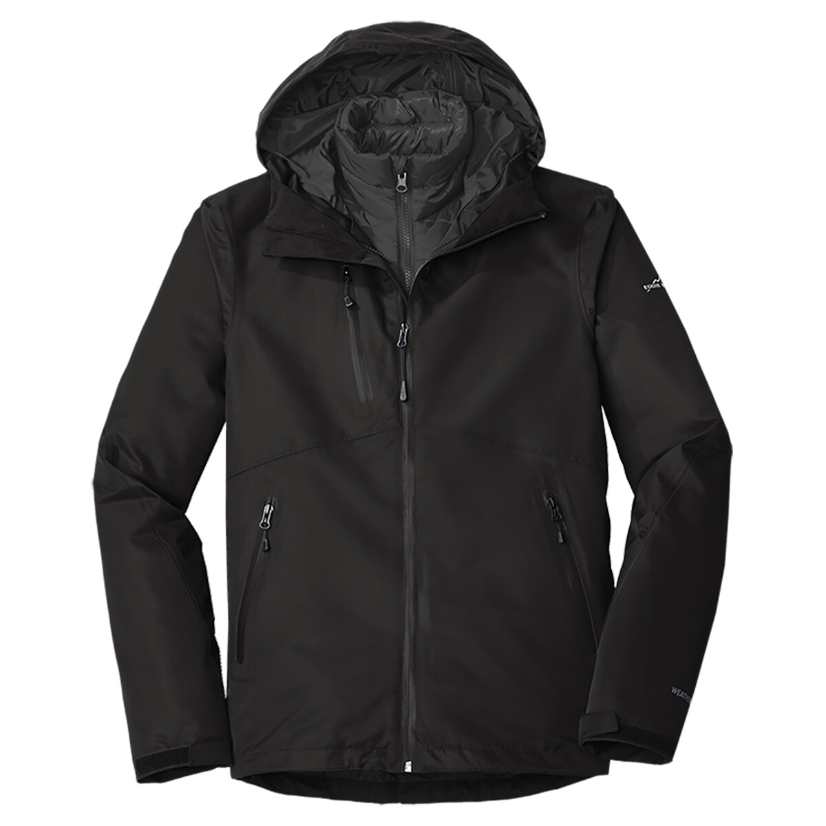 Custom No Minimum Eddie Bauer WeatherEdge Plus 3 in 1 Jacket EB556 Front View
