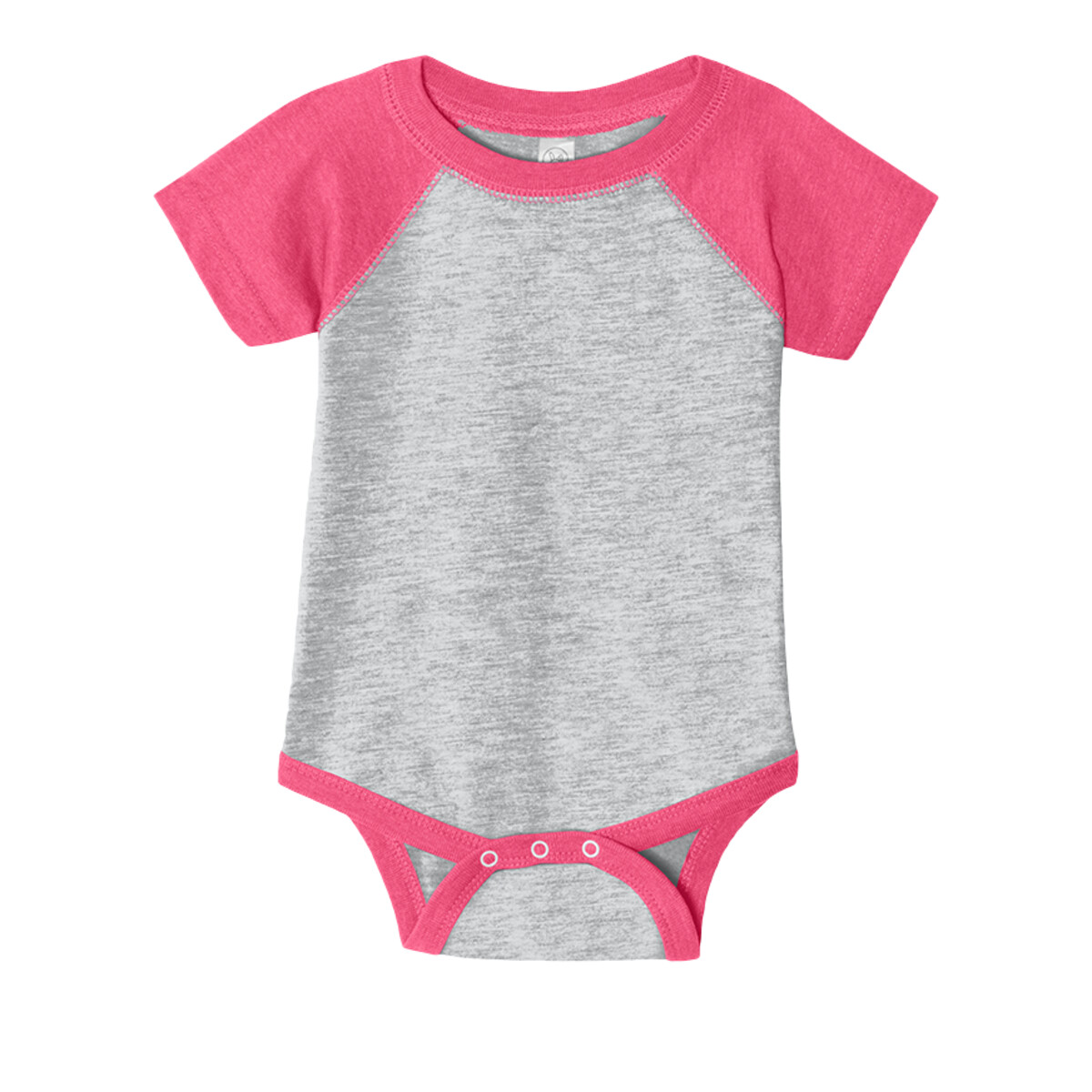 Custom No Minimum Rabbit Skins Infant Baseball Fine Jersey Bodysuit RS4430 Front View
