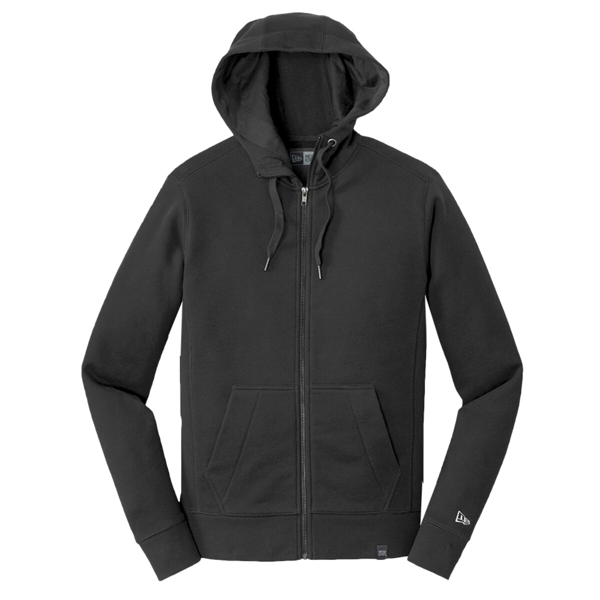 Custom No Minimum New Era French Terry Full Zip Hoodie NEA502 Front View