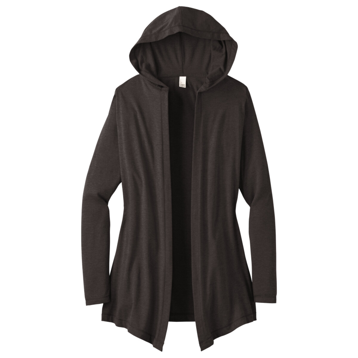 Custom No Minimum District Women's Perfect Tri Hooded Cardigan DT156 Front View