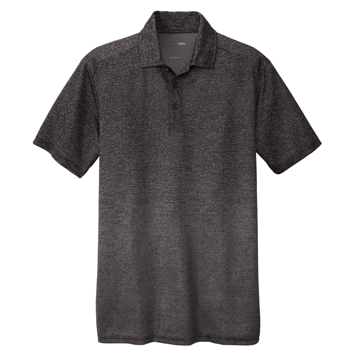 Custom No Minimum Sport-Tek Ombre Heather Polo ST671 Front View