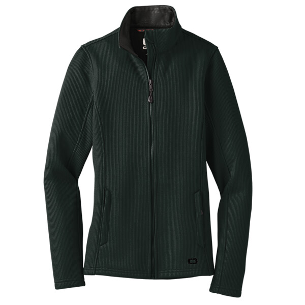 No Minimum Custom Logo OGIO Ladies Grit Fleece Jacket LOG727 Front