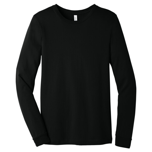Custom No Minimum Bella Canvas Unisex Jersey Long Sleeve Tee BC3501 Front View