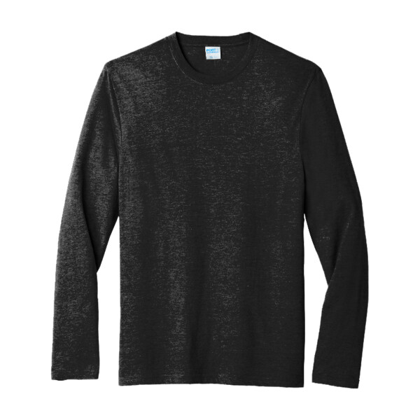 No Minimum Custom Logo Long Sleeve Fan Favorite ™ Blend Tee PC455LS Front View
