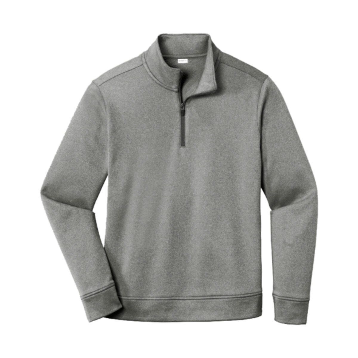 Custom No Minimum Sport-Tek PosiCharge Sport Wick Heather Fleece 1/4 Zip Pullover ST263 Front View