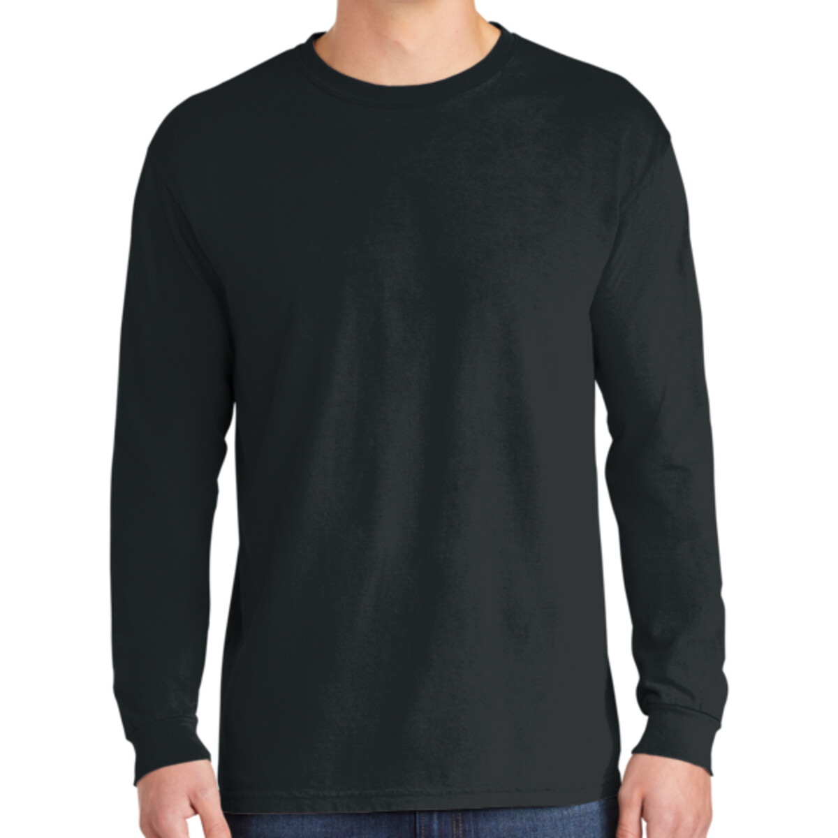 Custom No Minimum Comfort Colors SM Heavyweight Ring Spun Long Sleeve Tee 6014 Front View