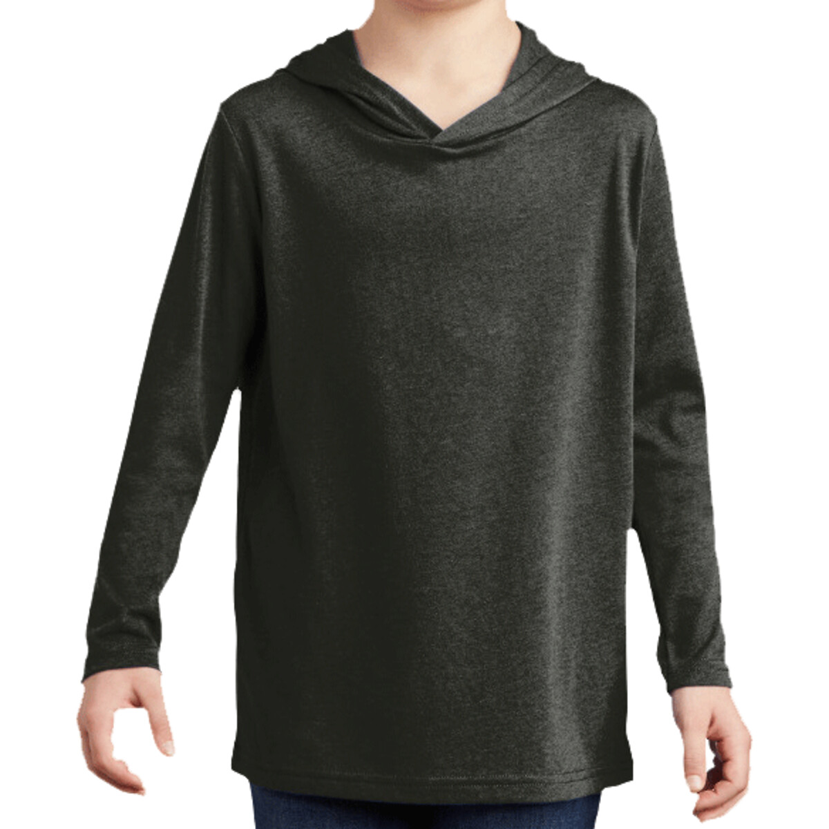 Custom No Minimum District Youth Perfect Tri Long Sleeve Hoodie DT139Y Front View