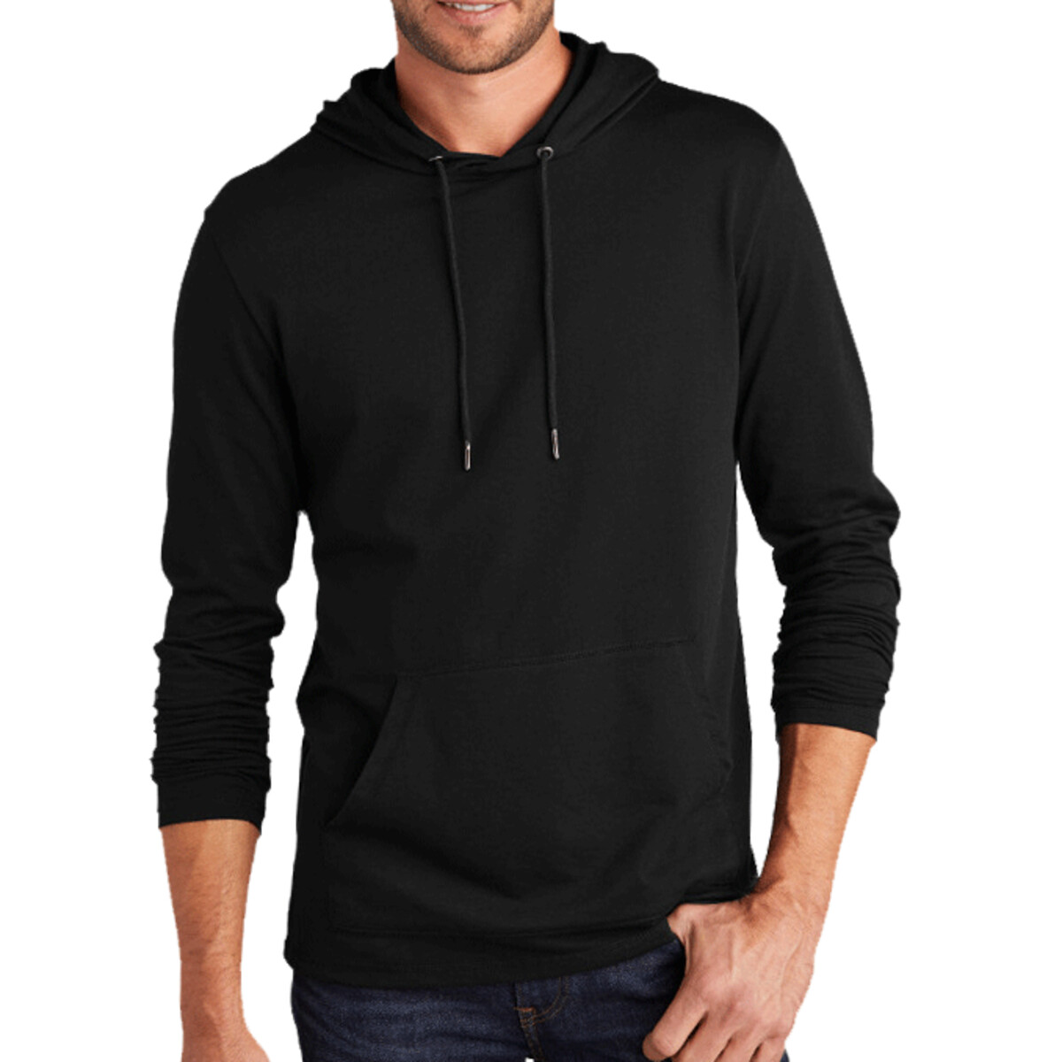 Custom No Minimum District Featherweight French Terry Hoodie DT571 Front View