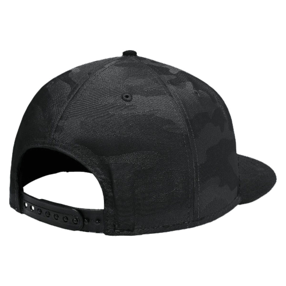 Custom No Minimum New Era Camo Flat Bill Snapback Cap NE407 Back View