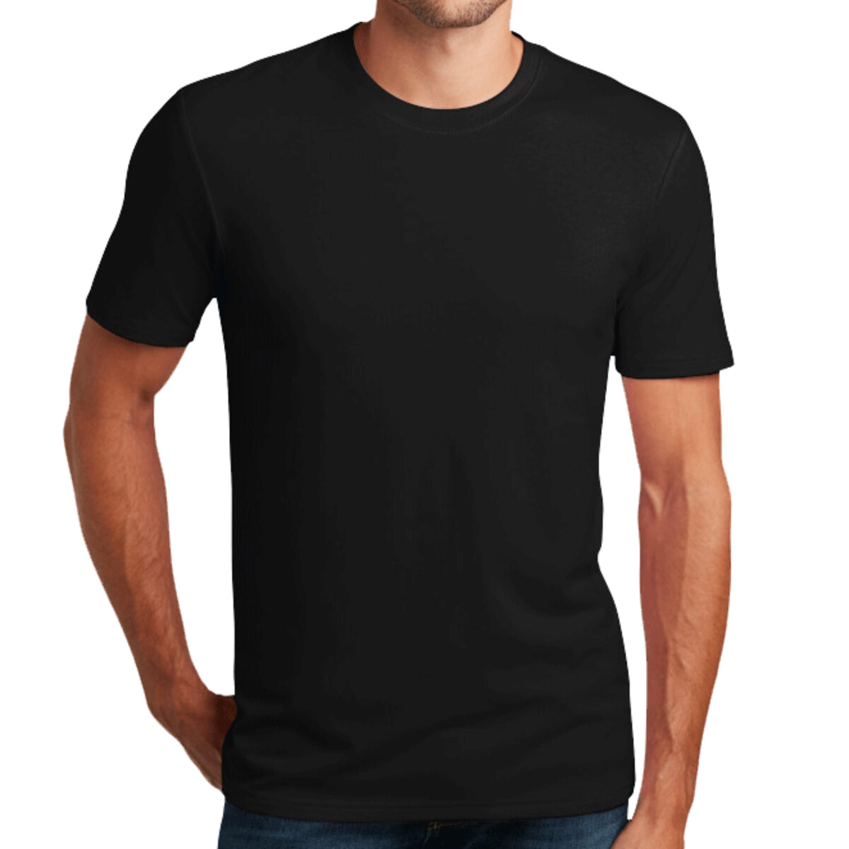 Custom No Minimum District Flex Tee DT7500 Front View