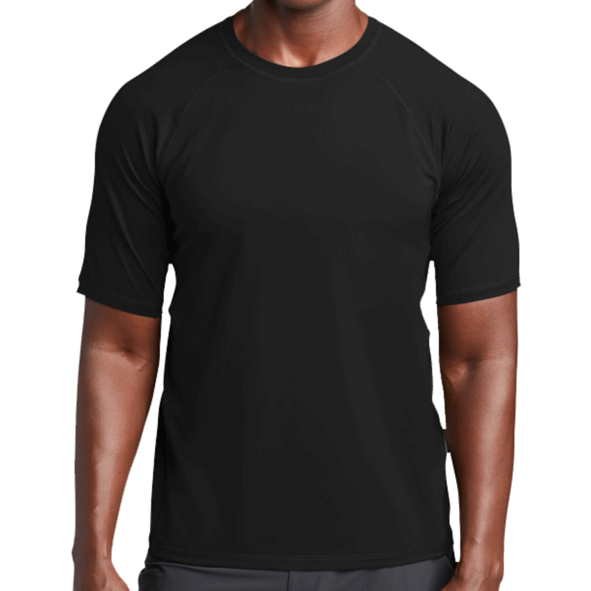 Custom No Minimmum Sport-Tek Rashguard Tee ST470 Front View