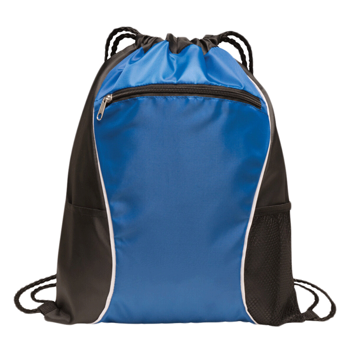 Custom No Minimum Port Authority Fast Break Cinch Pack BG613 Front View