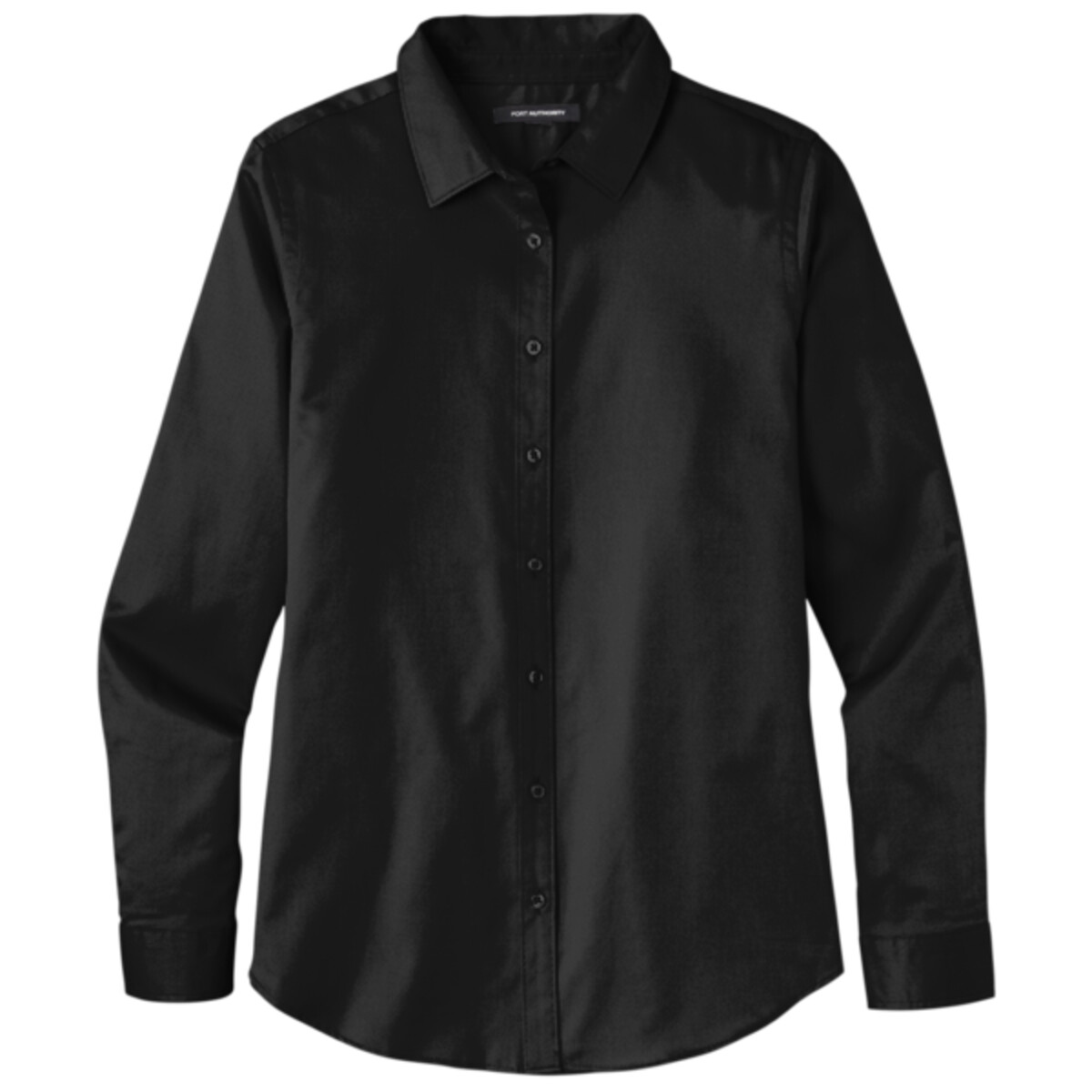 Custom No Minimum Port Authority Ladies Long Sleeve SuperPro React Twill Shirt LW808 Front View