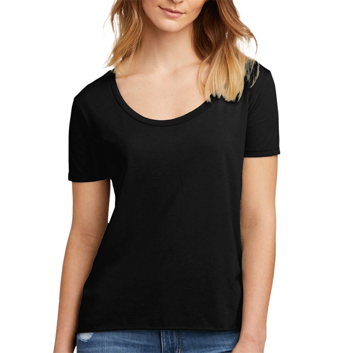 Custom No Minimum Next Level Women's Festival Scoop Neck Tee NL5030 Front View