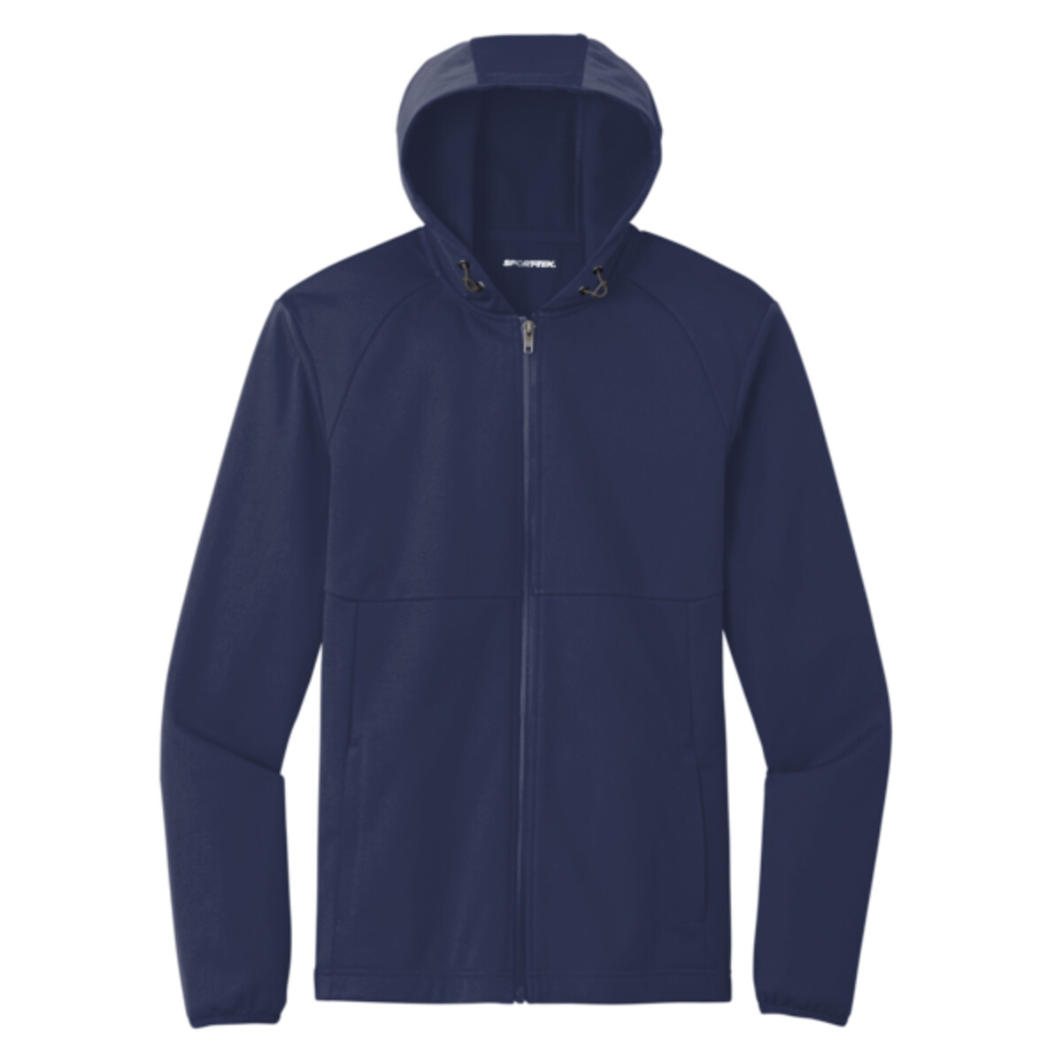 Custom No Minimum Sport-Tek Hooded Soft Shell Jacket ST980 Front View