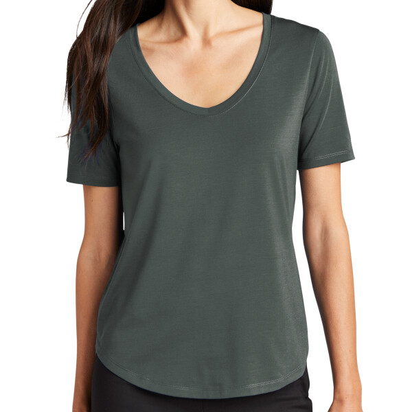 Custom no Minimum Mercer+Mettle Women's Stretch Jersey Relaxed Scoop MM1017 Front View
