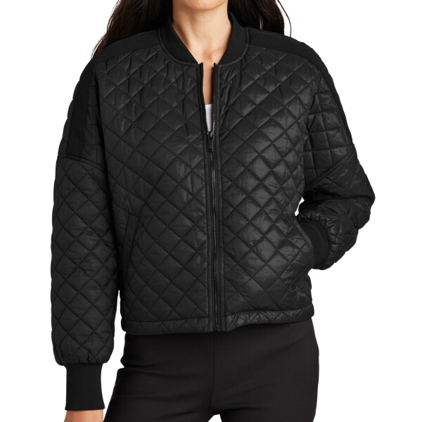 Custom No Minimum Mercer+Mettle Women's Boxy Quilted Jacket MM7201 Front View