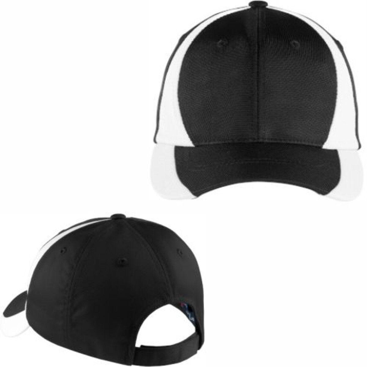 Custom No Minimum Sport-Tek Dry Zone Nylon Colorblock Cap STC11 Front View