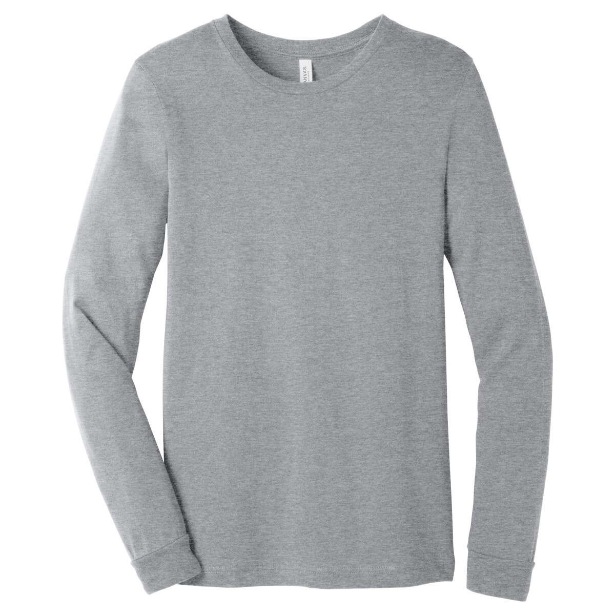 Custom No Minimum Bella Canvas Unisex Heather CVC Long Sleeve Tee BC3501CVC Front View